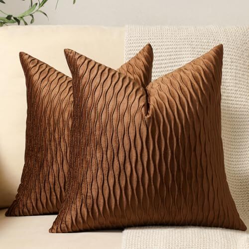 Throw Pillow Cases: 2 Pack 16x16 Inch 16
