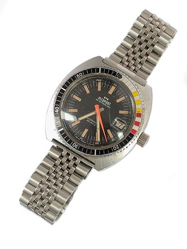 VINTAGE 70s SWISS MENS PIERPONT AUTOMATIC ETA 2783 MOVEMENT DIVERS WATCH - Picture 5 of 13