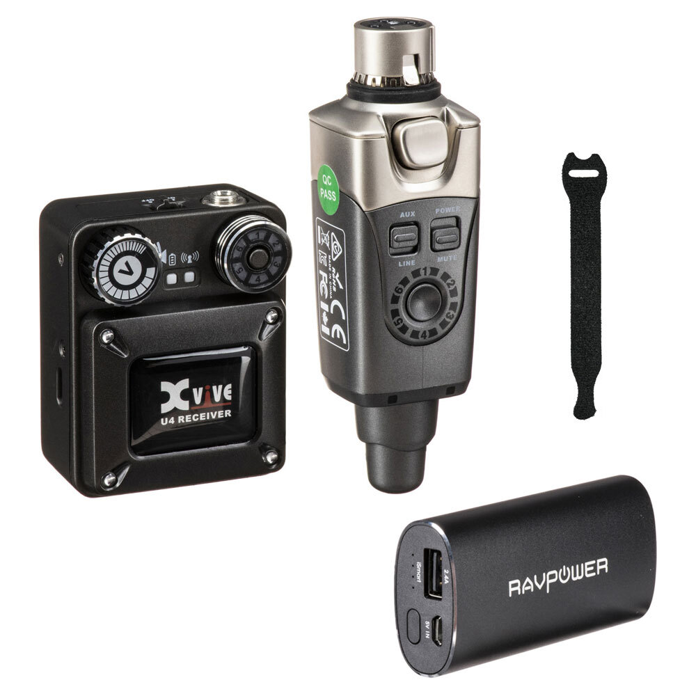 Xvive U4 In-Ear Monitor Wireless System w/ External Charger & 10