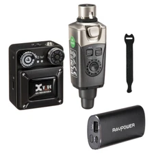 Xvive U4 In-Ear Monitor Wireless System w/ External Charger & 10-Pack Straps