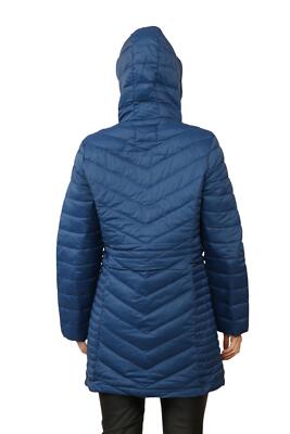 Women's Long Jacket Quilted Padded Hooded Puffer Casual Ladies Warm Lined Coat