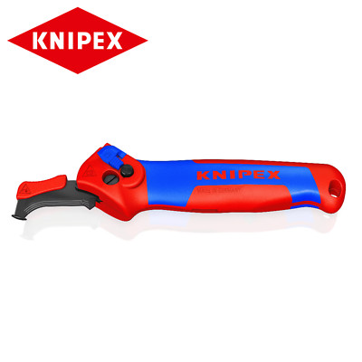KNIPEX 16 50 145 SB Drahtmantel-Abisolierzange Schneider mit Führungsschuh Ratschenfunktion