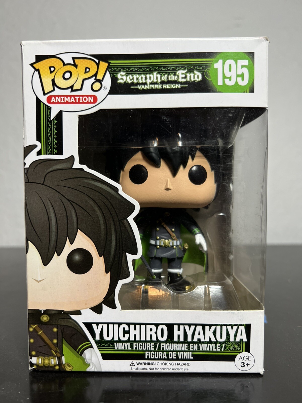 Funko Pop! Seraph End Yuichiro Hyakuya #195 Vaulted &Amp; Rare Free Shipping &Amp; Case
