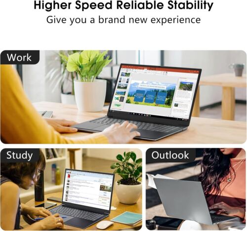 Naclud 17.3 Inch Laptop 4GB DDR4 128GB SSD, Celeron Dual-Core Processor - Picture 6 of 6