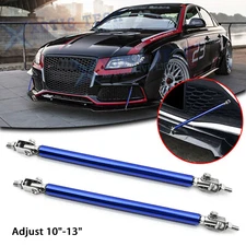 Adjust 10"-13" Blue Bumper Support Splitter Diffuser Strut Bars Rod For Audi A4