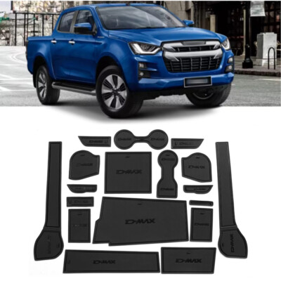 Non-Slip Gate Slot Mat Door Cup Pad Accessories For  ISUZU D-MAX 2021-2024 2025