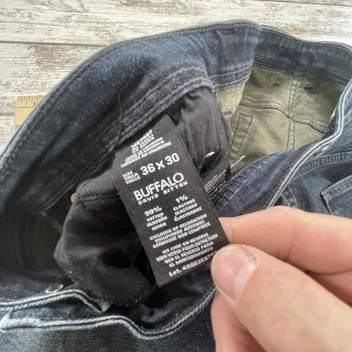 David Bitton Buffalo Jeans Mens Tag Sz 36x30 Jackson X Straight