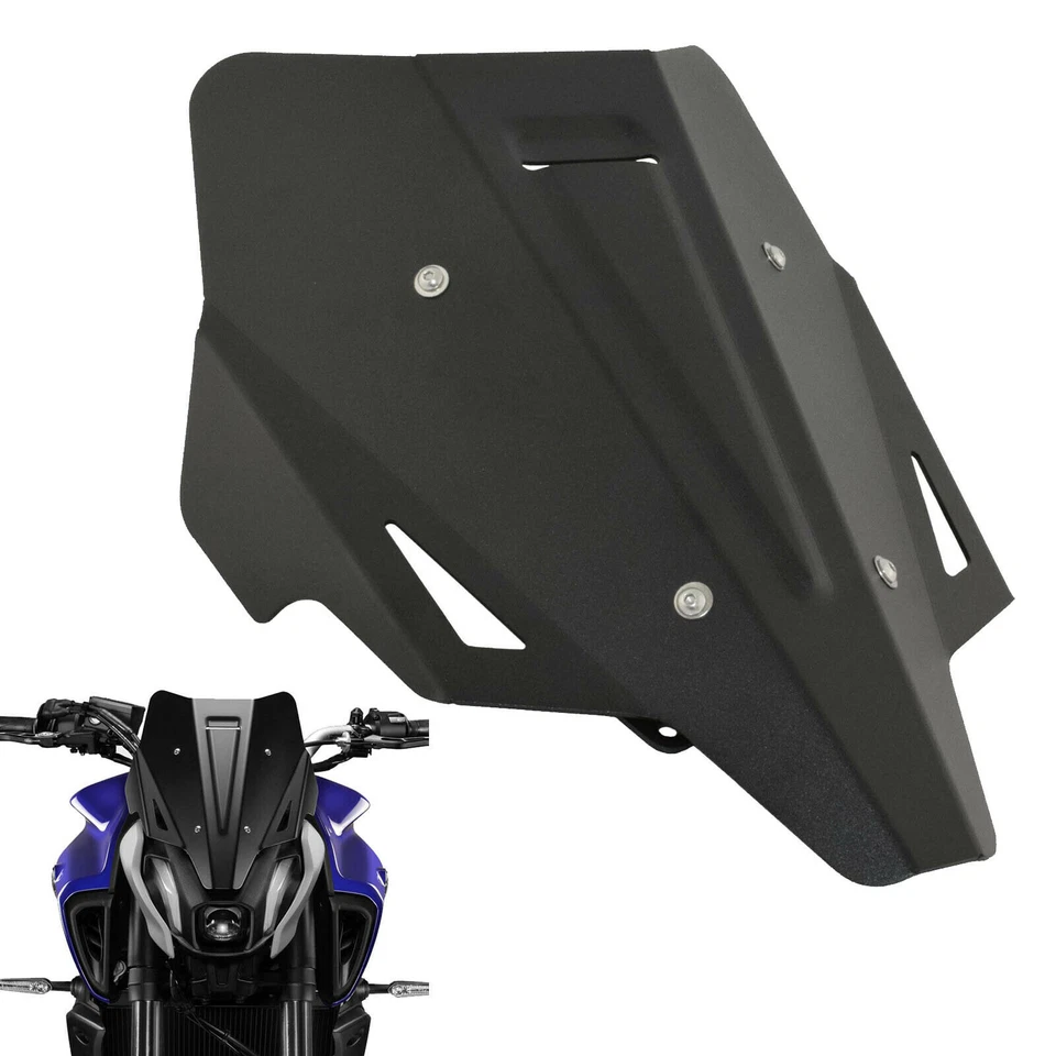 Windscreen Windshield Shield Protector fit for Yamaha MT-07 MT07 2021-2024 Black - Image 4 of 4