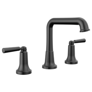 Delta Saylor 8" Widespread Two Handle Faucet Matte Black-Certified Refurbished