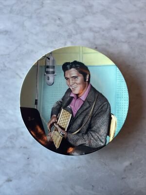 Elvis Presley Plate  A Studio Session  Bradford Exchange/Delphi w Box and COA
