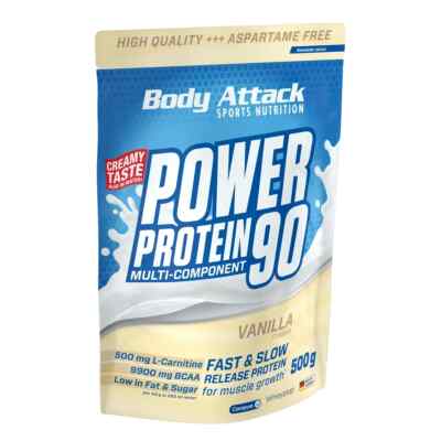 Body Attack Power Protein 90 500g Mehrkomponenten Eiweiss (49,98 /kg)