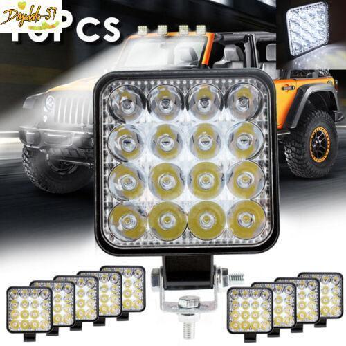 10x 48W LED Luz de Trabajo Lámpara Antiniebla para Camión OffRoad Tractor Luces 12V/24V 3"" - Imagen 1 de 9
