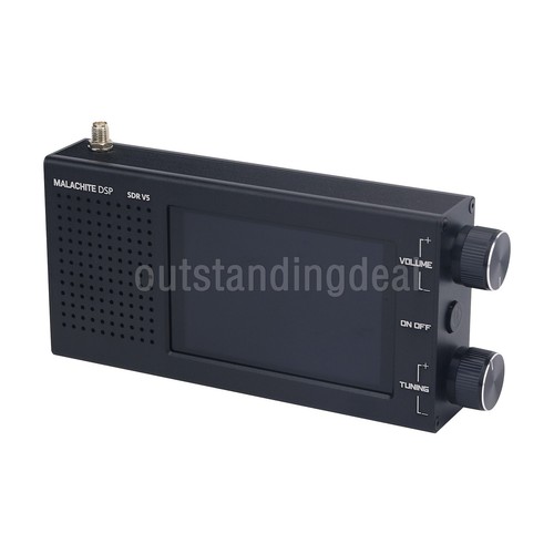 Malachite DSP SDR Ricevitore Radio V5 CNC Guscio Alluminio con Firmware 1,10d ot34 - Foto 4 di 10