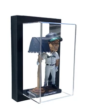 Framed Acrylic Wall Mount Bobblehead Display Case UV Protecting Secure Mount