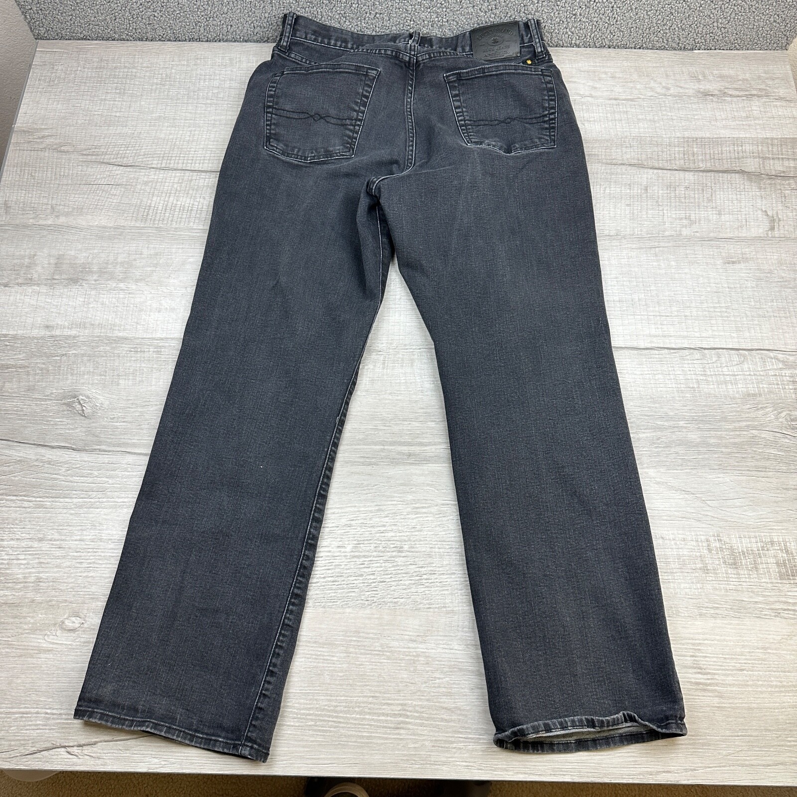 Lucky Brand 181 Relaxed Straight Jeans Mens 34X32 (34X31) Black Cotton Workwear