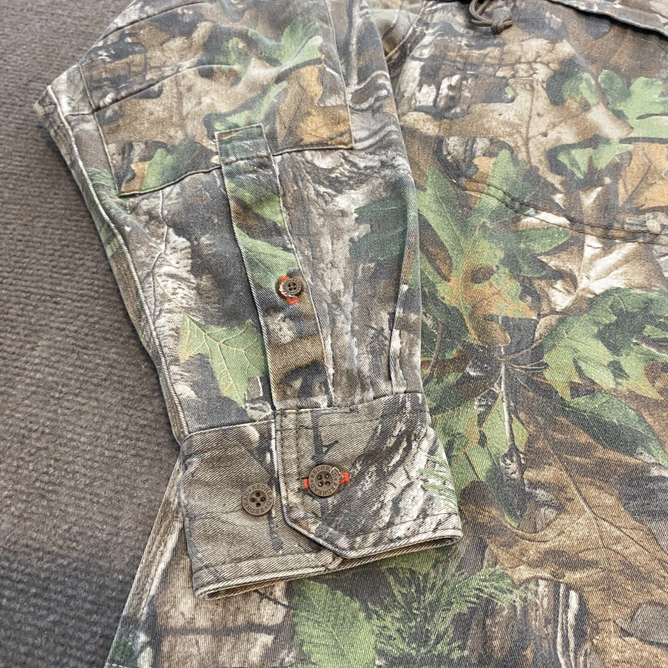 RedHead Silent Hide Camo Button Shirt M TrueTimber HTC Long Sleeve Hunt Twill - Image 4 of 4