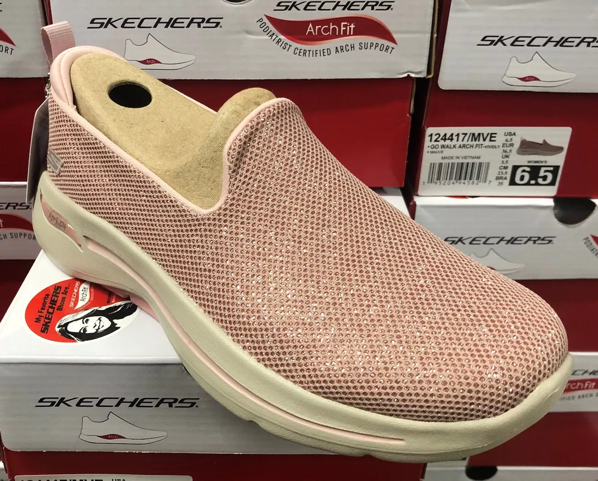 Vibrar impuesto ensalada Sale! SKECHERS Go Walk Arch Fit Vividly Women Walking Shoes Mauve  124417/MVE O | eBay