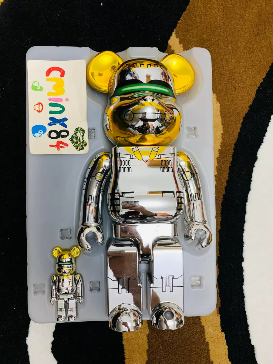 BE@RBRICK SORAYAMA 2G SILVER 400% & 100%