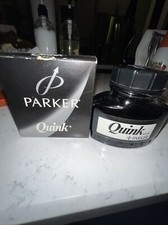 Parker Quink Vintage Ink Bottle ~ Black 57 ml / 1.9 FL OZ. 