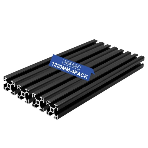 4Pcs 3030 Aluminum Extrusion T-Slot Profile 1220mm (48-Inch) European Standard
