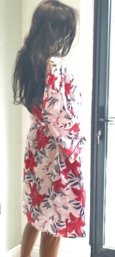 Women Silk Satin Nightdress Sexy Lace Print Robe Dress Sleepwear Kimono Gown - Picture 6 of 6