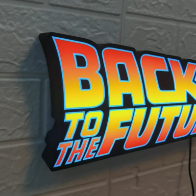 Back To The Future I - II - III Logo LED Light Fully Dimmable