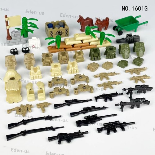 MOC WWII Military Base Weapon Barrier Roadblock Box Scene Building Blocks Bricks - Bild 23 von 31