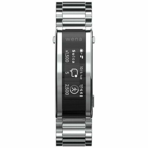 Sony Wena 3 36mm Stainless Steel Case, Stainless Steel Band