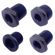 4PCS Steel Thread Adapter 1/2x28 to 5/8x24 / 3/4x16 /13/16x16 / 3/4 NPT US
