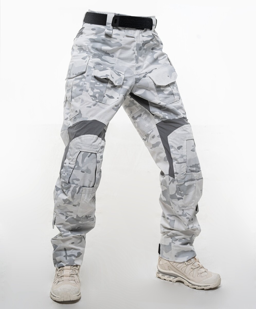 Tactical Gen3 Combat Training Pants Trousers Cargo Pants Men Military Snow  Camo