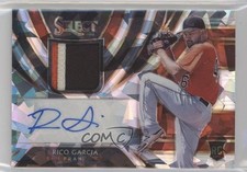 2020 Panini Select Rookie Jersey Cracked Ice Prizm 4/25 Rico Garcia Auto 0b0