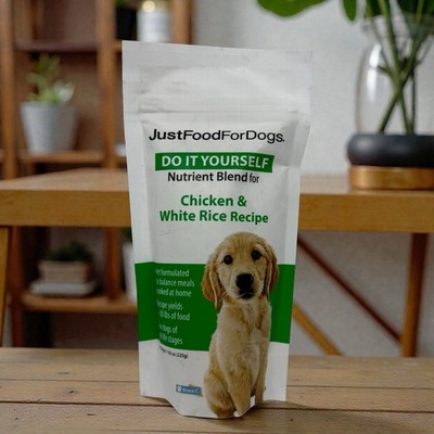 Just Food For Dogs Nutrient Blend For Homemade Food Chicken & Rice DIY 7.92oz