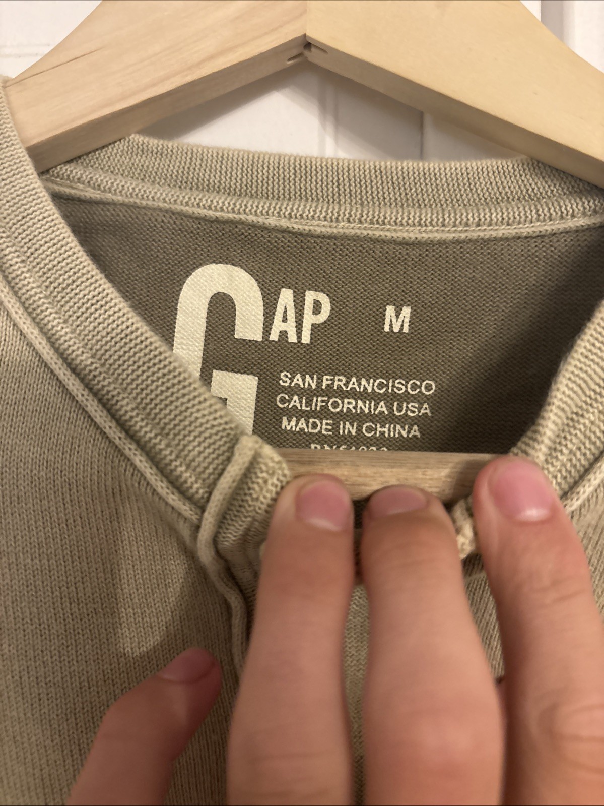 Men’s Gap Light Brown Colored Pullover Sweater, M… - image 3