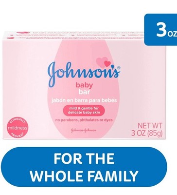 Johnson's Baby Soap 3oz 85g ~ Johnson & Johnson Baby Soap ~ Mild ~ Lot of 6 New