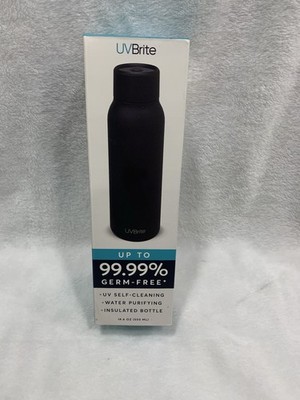UVBrite Self-Cleaning and Water Purifying Bottle 18.6 Oz New - Turquoise