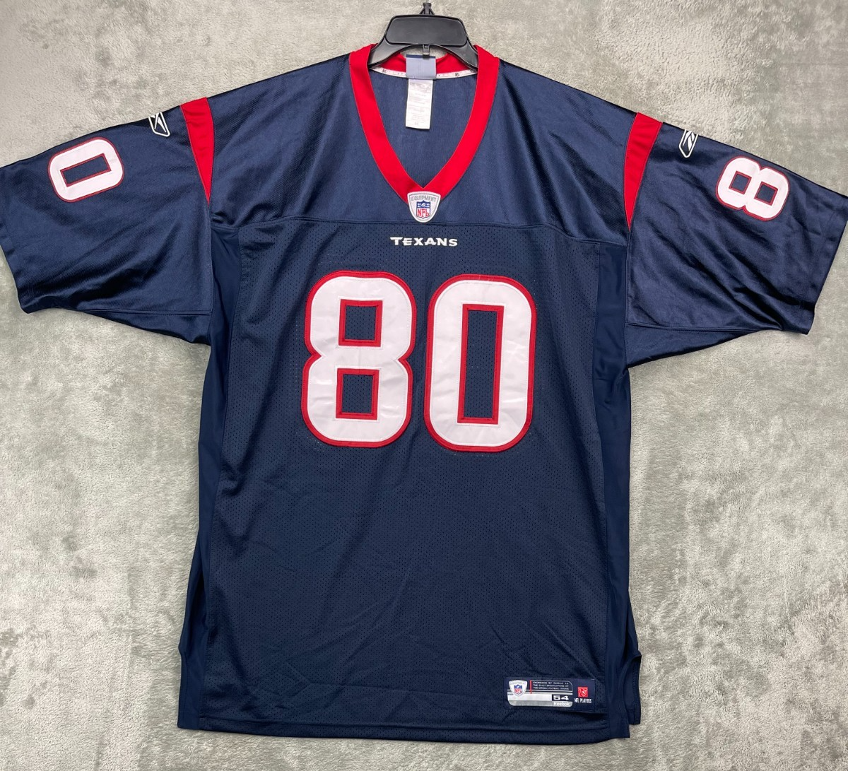 VTG Authentic Reebok Houston Texans Jersey 54 Navy Andre Johnson