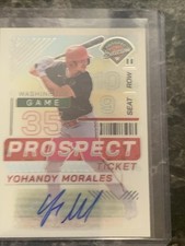 Yohandy Morales 2024 Prospect Edition Baseball Prospect Ticket Auto