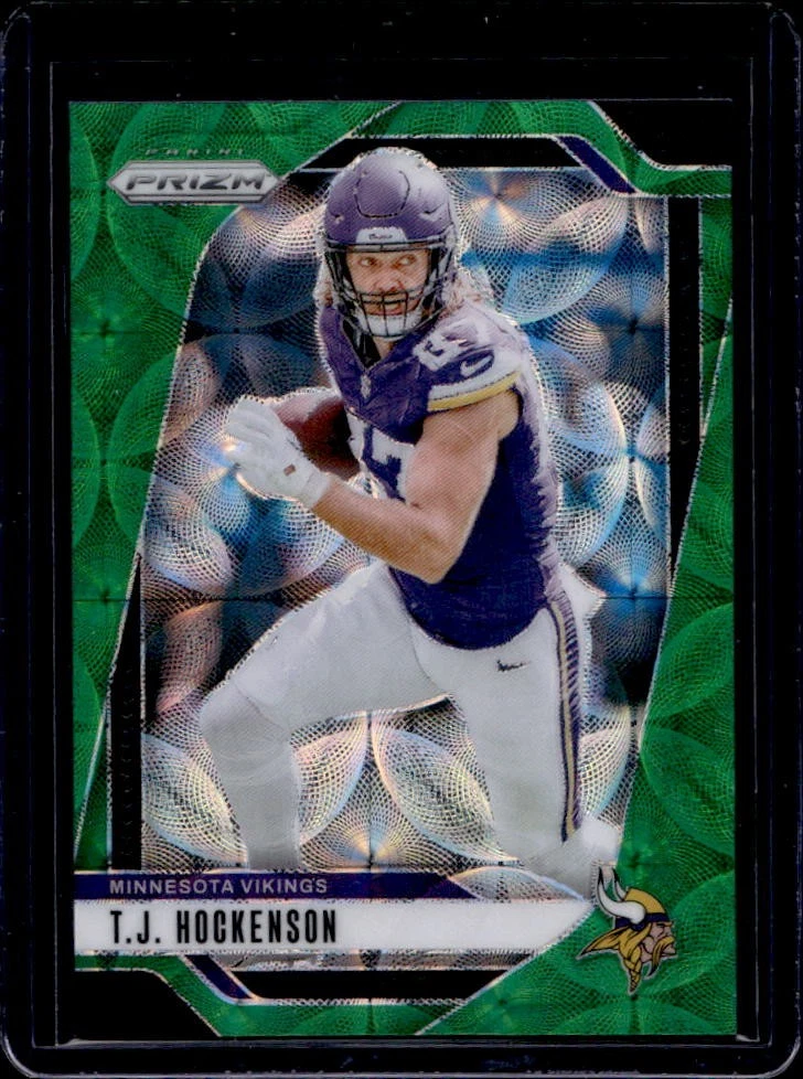 2024 Panini Prizm T.J. Hockenson Green Scope #55/75 Vikings