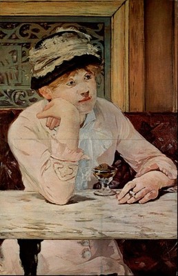 La Prune Woman Richmond Virginia vintage art postcard q644