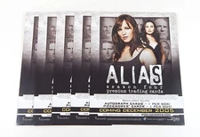 Lot of (5) 2005 Inkworks Alias Season Four Trading Card Promo Sell Sheets