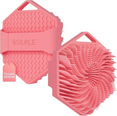 SILKLE Silicone Body Scrubber   Gentle Exfoliating Shower Scrubber for Body & Ba