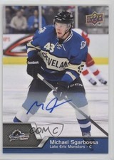 2014-15 Upper Deck AHL Auto Michael Sgarbossa #41 Auto 0a4