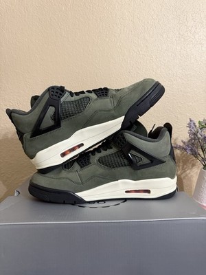 Undefeated x Air Jordan 4 Retro IB 1519-200 Deep Green Black Size 10.5