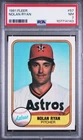 1981 Fleer - Nolan Ryan HOF #57 - Houston Astros - PSA 7 NM