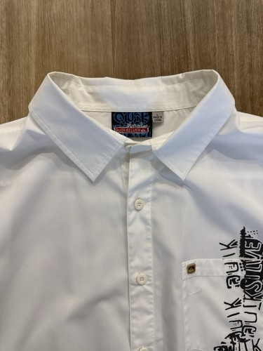 Camisa De Colección Años 00 Quiksilver Surf Wear Manga Larga Abotonada Talla Y2K Grande - Imagen 5 de 5