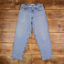 Levis 560 Jeans 34x32 Mens Blue Relaxed Comfort Light Stonewash Tapered Denim