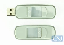 Lot of 2 White and Gray 16GB USB 2.0 Retractable Flash Memory Drive PC Storage