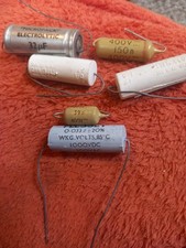 job lot of Vintage capacitors out of clearout mullard plessey dublier british