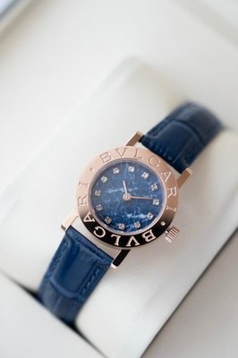 Bvlgari Bvlgari Watch Navy Blue / Rose Gold - Brand New With Box and Paper