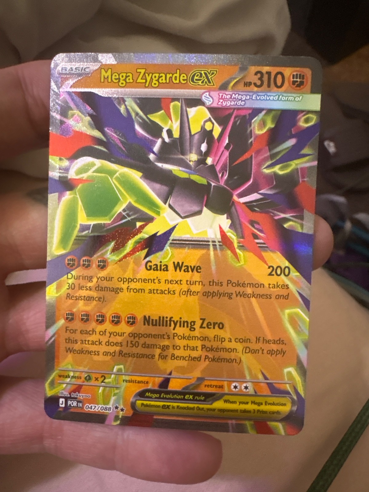 Mega Zygarde ex 047/088 Me03: Perfect Order Holo